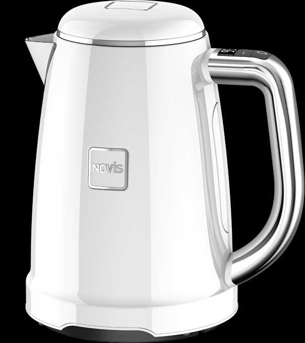 ASCOT Electric Kettle Stainless Steel Tea Kettle,1.5L(K1-Matte White)